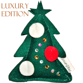 Profumatore albero di Natale verde con cristalli