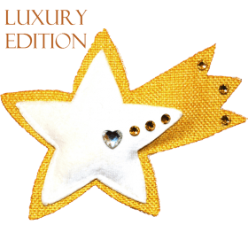 Profumatore stella cometa gialla con cristalli