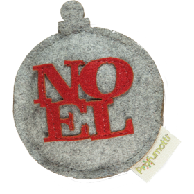 Profumatore palla di Natale Noel grigio