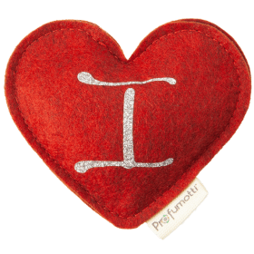Heart diffuser with glitter letter I