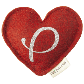Heart diffuser with glitter letter P