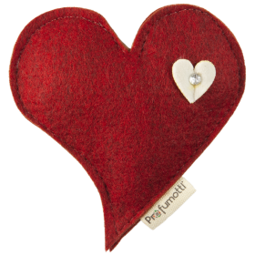 Profumatore cuore sagomato rosso con cristallo