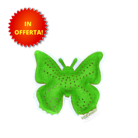 Profumatore in tessuto a forma di farfalla color verde